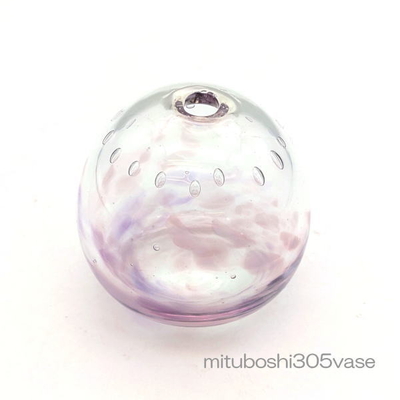 mituboshi305vase　琉球ガラス一輪挿し・花瓶・ flowervase　三ツ星工房
