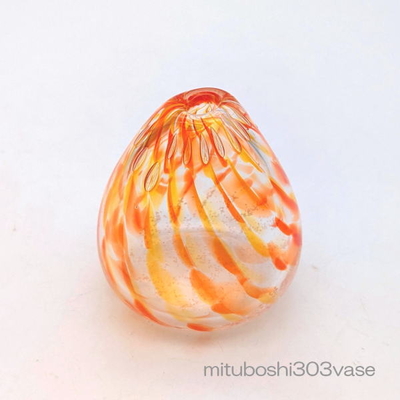 mituboshi303vase　琉球ガラス一輪挿し・花瓶・ flowervase　三ツ星工房