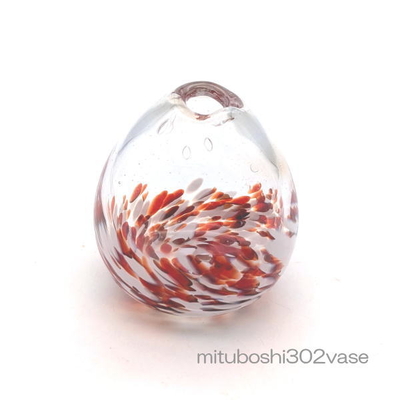 mituboshi302vase　琉球ガラス一輪挿し・花瓶・ flowervase　三ツ星工房
