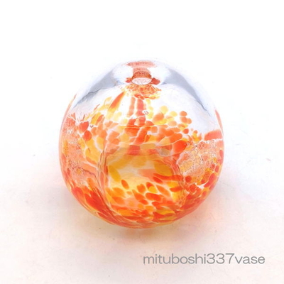 mituboshi337vase　琉球ガラス一輪挿し・花瓶・ flowervase　三ツ星工房