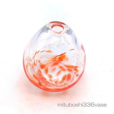 mituboshi336vase　琉球ガラス一輪挿し・花瓶・ flowervase　三ツ星工房