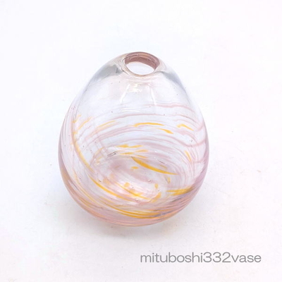 mituboshi332vase　琉球ガラス一輪挿し・花瓶・ flowervase　三ツ星工房