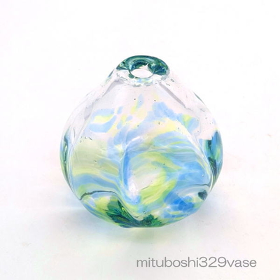 mituboshi329vase　琉球ガラス一輪挿し・花瓶・ flowervase　三ツ星工房