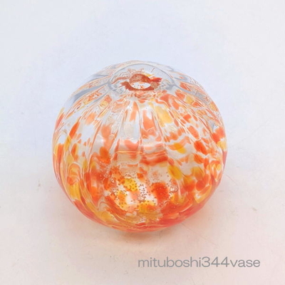 mituboshi344vase　琉球ガラス一輪挿し・花瓶・ flowervase　三ツ星工房