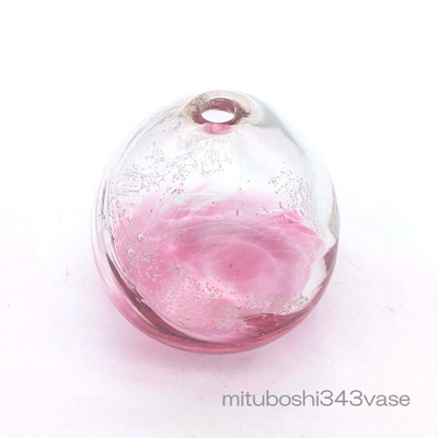 mituboshi343vase　琉球ガラス一輪挿し・花瓶・ flowervase　三ツ星工房