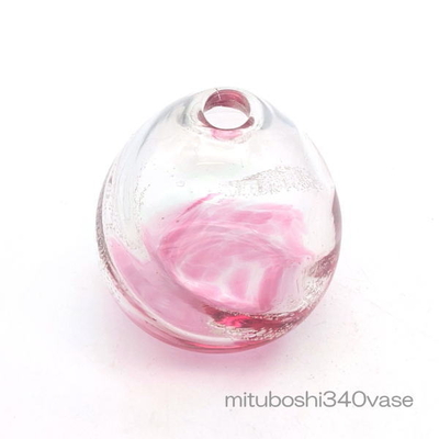 mituboshi340vase　琉球ガラス一輪挿し・花瓶・ flowervase　三ツ星工房