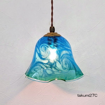 琉球ガラスペンダントライト　品番.takumi27C