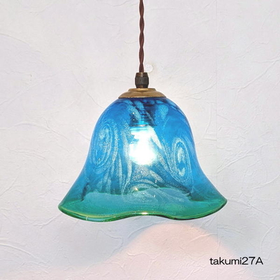 琉球ガラスペンダントライト　品番.takumi27A