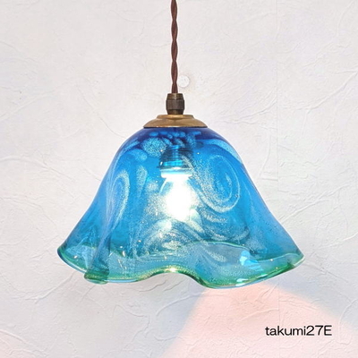 琉球ガラスペンダントライト　品番.takumi27E