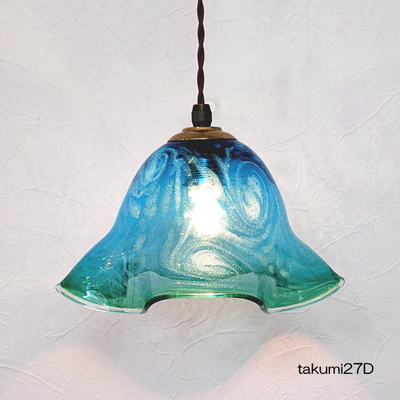 琉球ガラスペンダントライト　品番.takumi27D