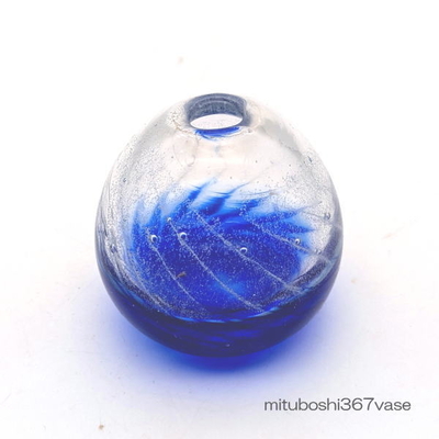 mituboshi367vase　琉球ガラス一輪挿し・花瓶・ flowervase　三ツ星工房