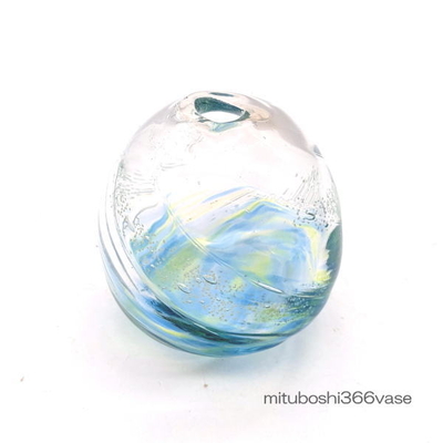 mituboshi366vase　琉球ガラス一輪挿し・花瓶・ flowervase　三ツ星工房