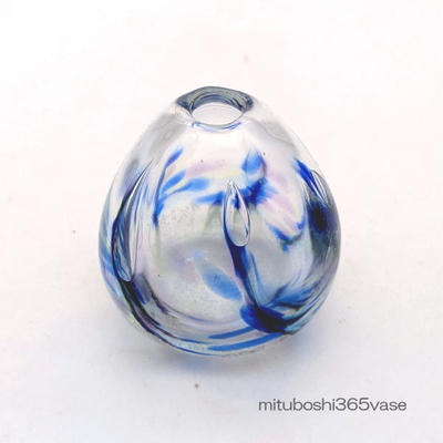 mituboshi365vase　琉球ガラス一輪挿し・花瓶・ flowervase　三ツ星工房
