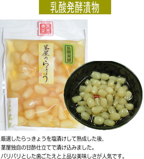らっきょう | 無添加 京つけもの茎屋