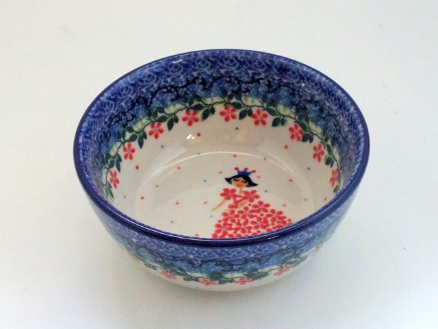 手作り陶器の小鉢 ― アーススぺックル5432（ポーリッシュ
