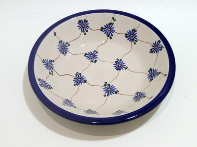 ポーリッシュポタリー　スープ/パスタ皿　21.5ｃｍ　電子レンジ/オーブン/食洗器