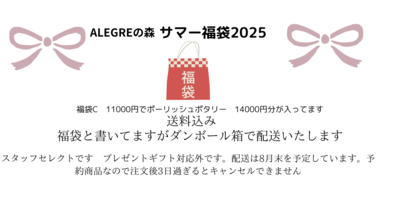 ポーリッシュポタリー　サマー福袋　C　11000円で14000円分の福袋です