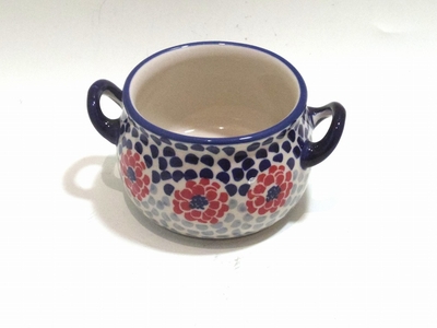 ポーリッシュポタリー　 シチューポット　14.5ｃｍ　電子レンジ/オーブン/食洗器対応