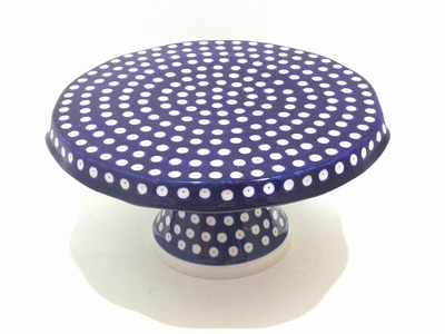 ポーリッシュポタリー　　ケーキスタンド　29ｃｍ　幅