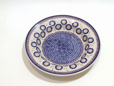 ポーリッシュポタリー　スープパスタ皿　23.5ｃｍ　電子レンジ/オーブン/食洗器対応