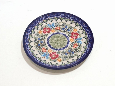 ポーリッシュポタリー　　小皿/プレート　16ｃｍ　電子レンジ/オーブン/食洗器対応