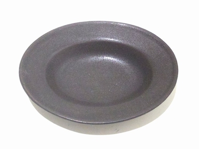 Awabi ware 楕円小皿　黒　 約　13ｃｍｘ11ｃｍ　ｘ高さ3ｃｍ 和食器　