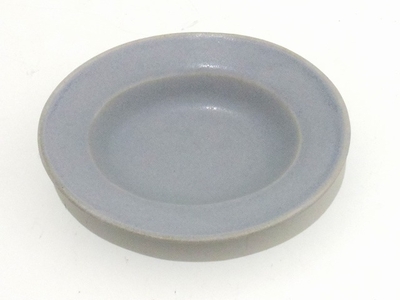 Awabi ware 楕円小皿　グレー　 約　13ｃｍｘ11ｃｍ　ｘ高さ3ｃｍ 和食器　