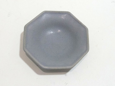Awabi ware 豆皿　グレー　約　9ｃｍ　ｘ高さ2.5ｃｍ