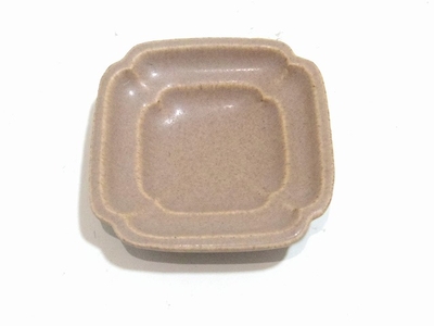 awabiware豆皿　約8.5ｃｍ　ｘ高さ2ｃｍ　　和食器　チョコ色