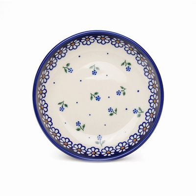 ポーリッシュポタリー　銘々皿/小皿　14ｃｍ/電子レンジ/オーブン/食洗器対応/ＡＬＥＧＲＥ