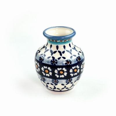 ポーリッシュポタリー　花瓶　高さ9.5ｃｍ