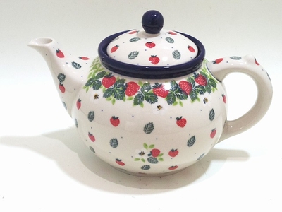 ポーリッシュポタリー　ティーポット1600ｍｌ　電子レンジ/オーブン/食洗器対応