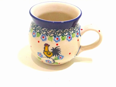 ポーリッシュポタリー　マグカップ　200ｍｌ/電子レンジ/オーブン/食洗器対応/ＡＬＥＧＲＥ