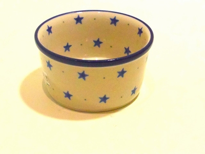 ポーリッシュポタリー　ココット/小鉢　9.5ｃｍ/電子レンジ/オーブン/食洗器対応/ＡＬＥＧＲＥ