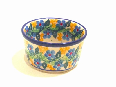 ポーリッシュポタリー　ココット/小鉢9.5ｃｍ/電子レンジ/オーブン/食洗器対応/ＡＬＥＧＲＥ