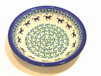 ポーリッシュポタリー　パスタ/スープ皿　21.5ｃｍ　電子レンジ/オーブン/食洗器対応