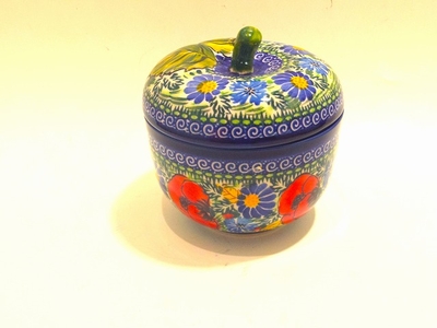 ポーリッシュポタリー　リンゴポット/電子レンジ/オーブン/食洗器対応/ＡＬＥＧＲＥ