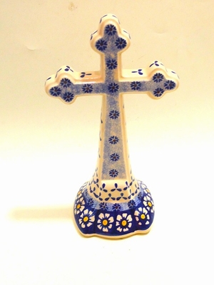 ポーリッシュポタリー　アケセサリー置き　十字架