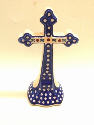 ポーリッシュポタリー　アケセサリー置き　十字架