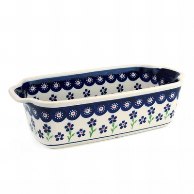 ポーリッシュポタリー　パン型　グラタン皿27ｃｍ　/電子レンジ/オーブン/食洗器対応/ＡＬＥＧＲＥ