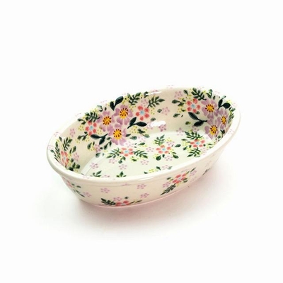 ポーリッシュポタリー　グラタン皿　16ｃｍ電子レンジ/オーブン/食洗器対応/ＡＬＥＧＲＥ