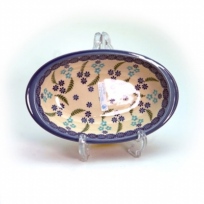 ポーリッシュポタリー　グラタン皿　20ｃｍ電子レンジ/オーブン/食洗器対応/ＡＬＥＧＲＥ