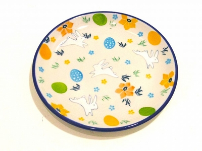 ポーリッシュポタリー　プレート　16ｃｍ/電子レンジ/オーブン/食洗器対応/ＡＬＥＧＲＥ