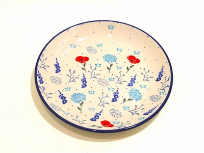 ポーリッシュポタリー　中皿20ｃｍ　200ｍｌ/電子レンジ/オーブン/食洗器対応/ＡＬＥＧＲＥ
