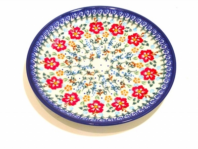 ポーリッシュポタリー　中皿　19ｃｍ　電子レンジ/オーブン/食洗器対応/ＡＬＥＧＲＥ