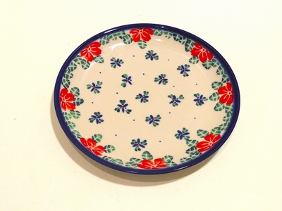 ポーリッシュポタリー　プレート　19ｃｍ　/電子レンジ/オーブン/食洗器対応/ＡＬＥＧＲＥ
