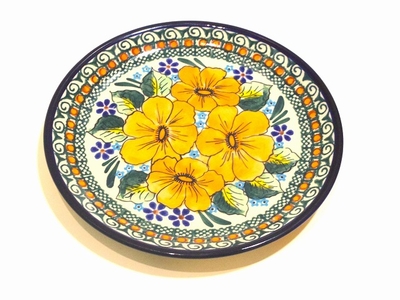 ポーリシュポタリー　19ｃｍ　プレート　電子レンジ/オーブン/食洗器対応