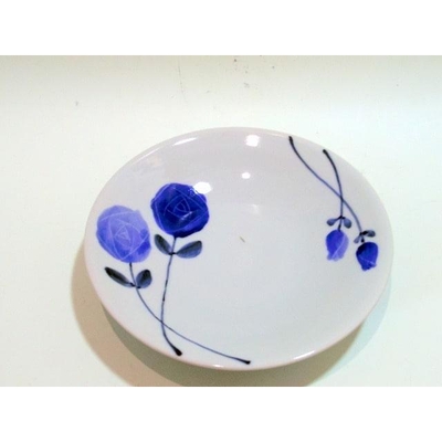 ラスト作品　呉須鉄バラ　作家高20ｃｍ