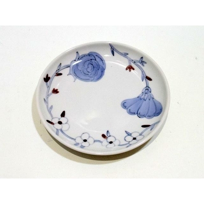 九谷青窯　新柄　色絵野花15.5ｃｍ和食器　作家横井