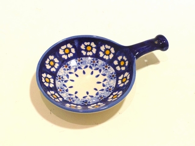 ポーリッシュポタリー　持ち手あり　小鉢　16ｃｍ/電子レンジ/オーブン/食洗器対応/ＡＬＥＧＲＥ